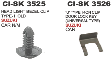 3525.png HEAD LIGHT BEZEL CLIP TYPE 1 OLD SUZUKI CAR N/M