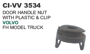 DOOR HANDLE NUT WITH PLASTIC & CLIP VOLVO