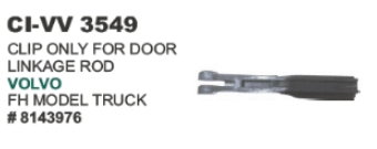 DOOR LINKAGE ROD PULL CLIP VOLVO