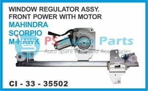 WINDOW REGULATOR ASSY FRONT POWER WITH MOTOR MAHINDRA SCORPIO M-HAWK
