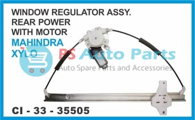 "WINDOW REGULATOR ASSY REAR POWER WITH MOTOR MAHINDRA XYLO,GENIO,IMPERIO"