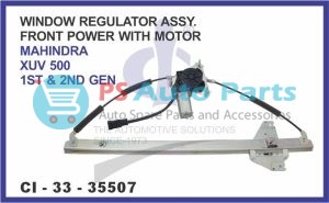 WINDOW REGULATOR ASSY FRONT POWER WITH MOTOR MAHINDRA XUV 500 1ST& 2ND GENERATION