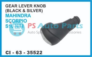 35522.jpeg GEAR LEVER KNOB (BLACK) MAHINDRA SCORPIO S10 N/M