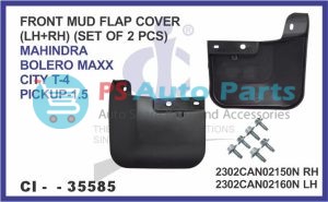FRONT MUD FLAP LH+RH (SET OF 2PCS) MAHINDRA BOLERO MAXX CITY T-4 PICKUP-1.5