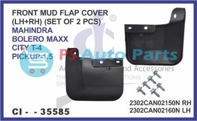 FRONT MUD FLAP LH+RH (SET OF 2PCS) MAHINDRA BOLERO MAXX CITY T-4 PICKUP-1.5