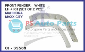 FRONT FENDER WHITE LH+RH (SET OF 2 PCS) MAHINDRA MAXX CITY