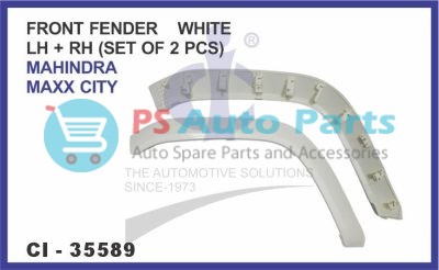 FRONT FENDER WHITE LH+RH (SET OF 2 PCS) MAHINDRA MAXX CITY