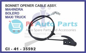 BONNET OPENER CABLE ASSEMBLY MAHINDRA BOLERO MAXI TRUCK