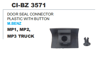 3571.png "DOOR SEAL CONECTOR PLASTIC WITH BUTTON M.BENZ M1,M2,M3,TRUCK"