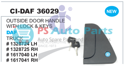 OUTSIDE DOOR HANDLE WITH LOCK & KEYS DAF TRUCK