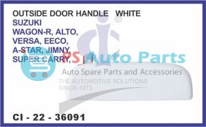"OUTSIDE DOOR HANLDE WHITE SUZUKI WAGON-R ,ALTO,VERSA, EECO,ASTAR, JIMNY,SUPER CARRY"