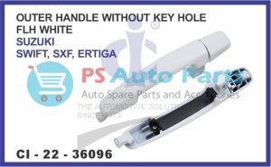 36096.jpeg "OUTER HANDLE W/O KEY HOLE FLH WHITE SWIFT, SXF, ERTIGA"