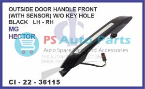 OUTSIDE DOOR HANDLE FRONT (WITH SENSOR) W/O KEY HOLE BLACK LH-RH MG HECTOR
