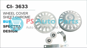 WHEEL COVER SHEET CHROME BUS SPECTRA DESIGN