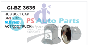 "HUB BOLT CAP SIZE-32 MBENZ ACTROS TRUCK SUITABLE FOR INDIAN TRUCK BHARAT BENZ , VOLVO"