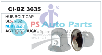 3635.png "HUB BOLT CAP SIZE-32 MBENZ ACTROS TRUCK SUITABLE FOR INDIAN TRUCK BHARAT BENZ , VOLVO"