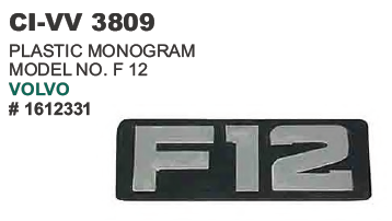 PLASTIC MONOGRAM F 12 VOLVO TRUCK