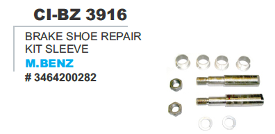 3916.png BRAKE SHOE REPAIR KIT SLEEVE M.BENZ