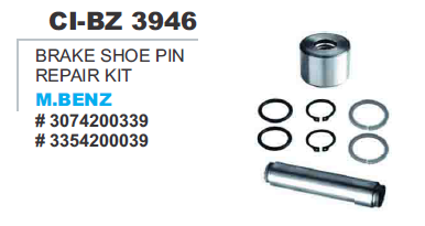 3946.png BRAKE SHOE PIN REPAIR KIT M.BENZ