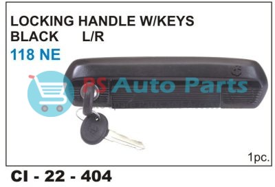 LOCKING HANDLE 118NE BLACK (DISCON)