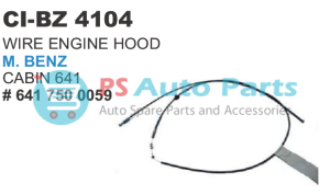 WIRE ENGINE HOOD M BENZ TRUCK