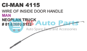 WIRE OF INSIDE DOOR HANDLE MAN TRUCK