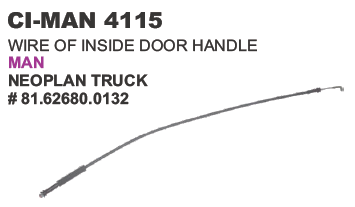 WIRE OF INSIDE DOOR HANDLE MAN TRUCK