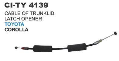 CABLE OF TRUNKLID LATCH OPENER TOYOTA COROLLA
