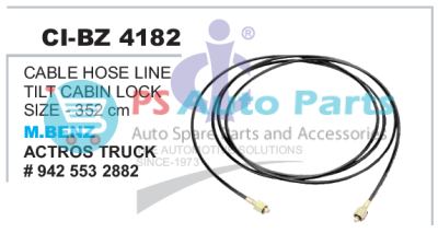 CABLE HOSE LINE TILT CABIN LOCK SIZE-352CM MBENZ ACTROS TRUCK