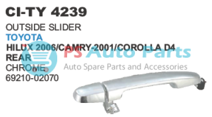 OUTSIDE HANDLE TOYOTA (CHROME) REAR