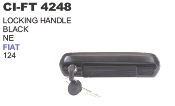 LOCKING HANDLE BLACK NE FIAT 124