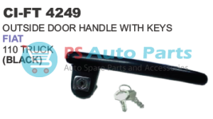 OUTSIDE DOOR HANDLE WITH KEYS FIAT TRUCK (BLACK)