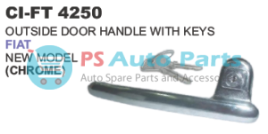OUTSIDE DOOR HANDLE WITH KEYS FIAT TRUCK (CHROME)