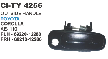 4256.png FRONT OUTSIDE HANDLE TOYOTA COROLLA AE 110