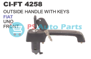 OUTSIDE HANDLE WITH KEYS FIAT UNO FRONT