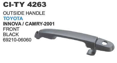 OUTSIDE DOOR HANDLE FRONT TY INNOVA (BLACK)