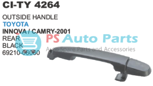 OUTSIDE DOOR HANDLE REAR TY INNOVA (BLACK)