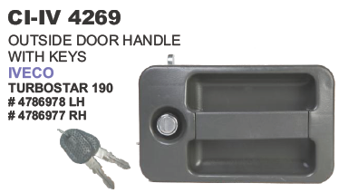 OUTSIDE DOOR HANDLE WITH KEYS IVECO TURBOSTAR