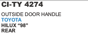 OUTSIDE DOOR HANDLE TOYOTA