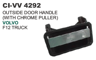 OUTSIDE DOOR HANDLE (WITH CHROME PULLER) F 12