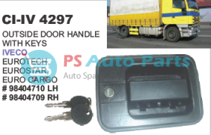 OUTSIDE DOOR HANDLE W/ KEYS EUROSTAR