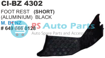 FOOT REST SHORT ALUMINIUM M BENZ TRUCK