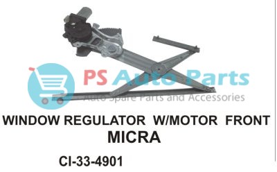 WINDOW REGULATOR ASSY MICRA W/MOTOR FRONT