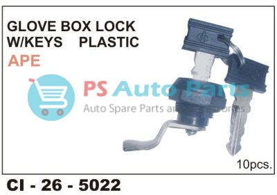 GLOVE BOX LOCK APE W/KEYS UNIVERSAL (PVC)