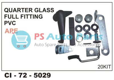 QUARTER GLASS FULL FITTING PVC APE