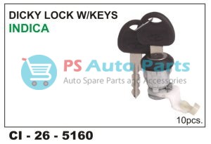 DICKY LOCK W/KEY INDICA (TATAPASSENGER)