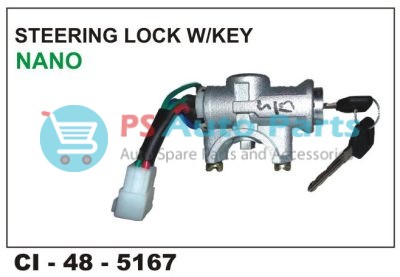STEERING LOCK W/KEY NANO (TATAPASSENGER)