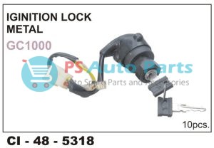 IGINITION LOCK W/KEYS GC1000(METAL)