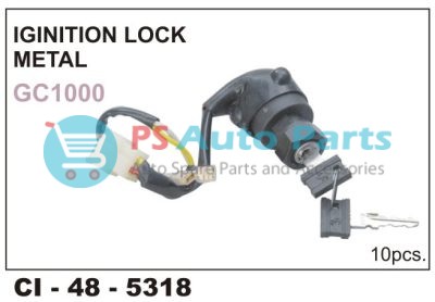 IGINITION LOCK W/KEYS GC1000(METAL)