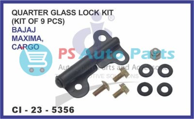 "QUARTER GLASS LOCK BAJAJ MAXIMA, CARGO ( KIT OF 9 PCS) "